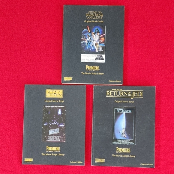 Star Wars Other - 📜 Star Wars Movie Script Collection – A New Hope, Empire Strikes Back, Jedi